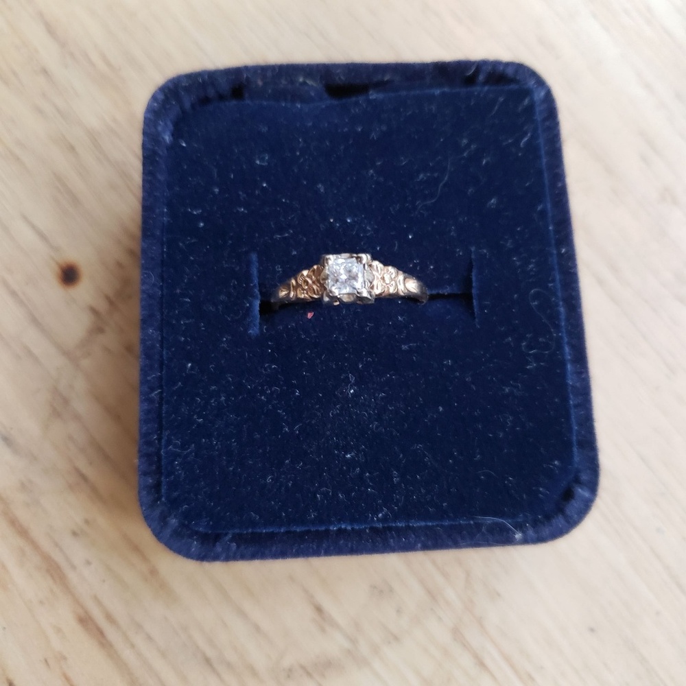 💍.25 Carat Princess Cut Genuine Diamond Ring💍 - Picture 2 of 4